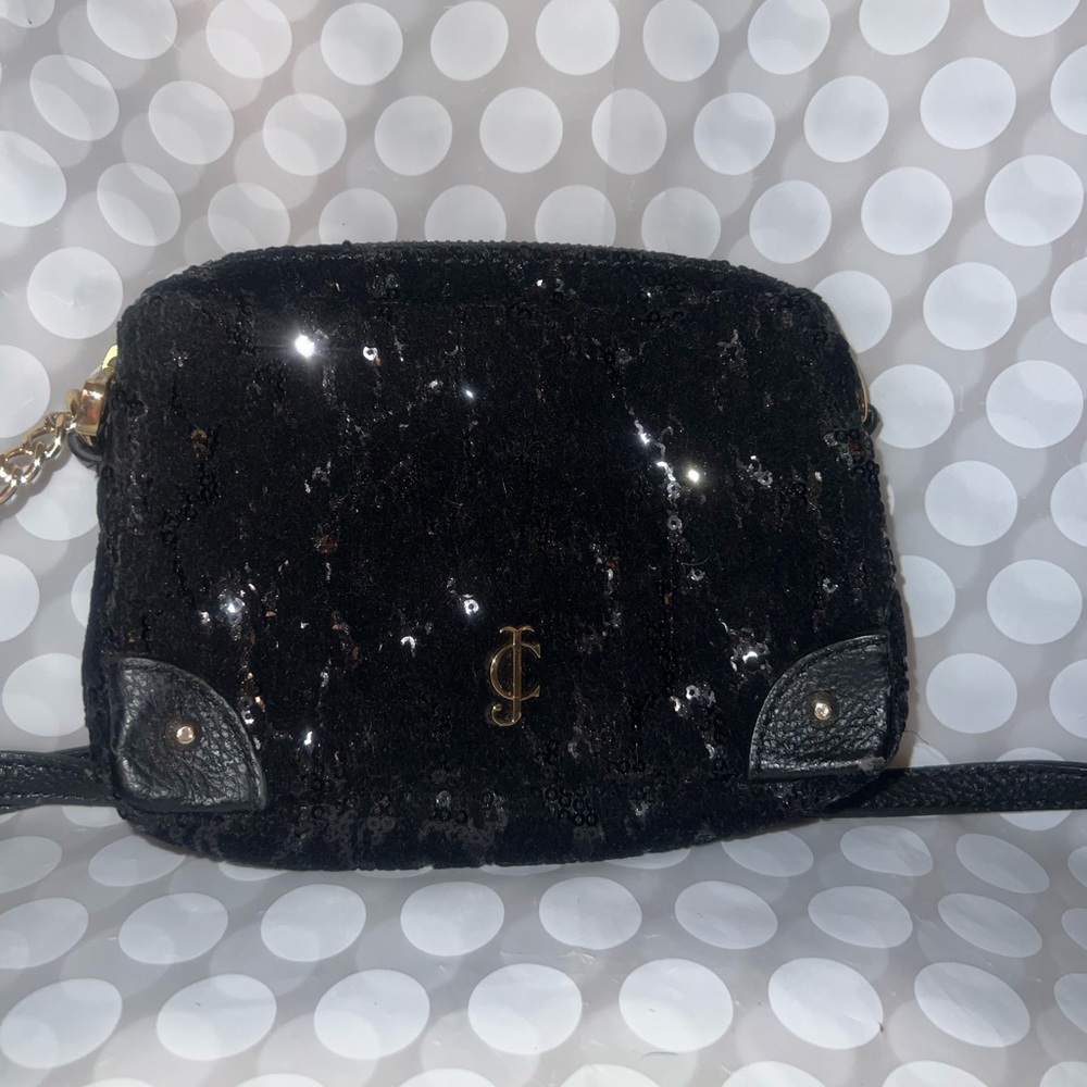 Juicy Couture Black Sequin Crossbody